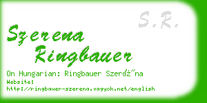 szerena ringbauer business card